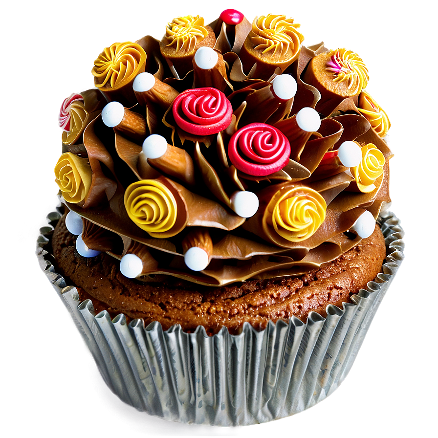 Gingerbread Cupcakes Png 06112024 PNG