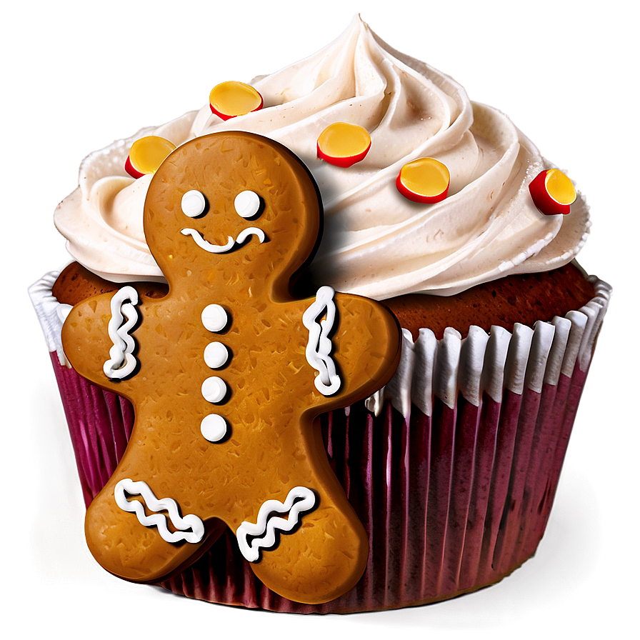 Gingerbread Cupcakes Png Cml PNG