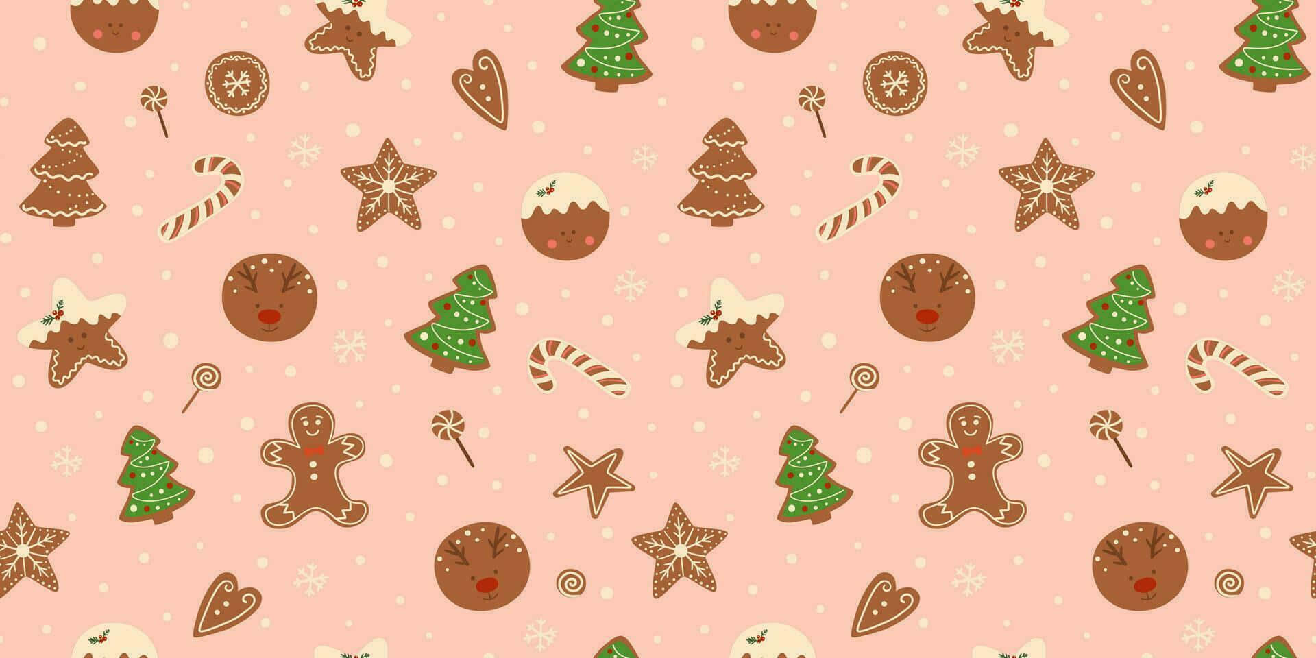 Gingerbread_ Holiday_ Pattern Wallpaper