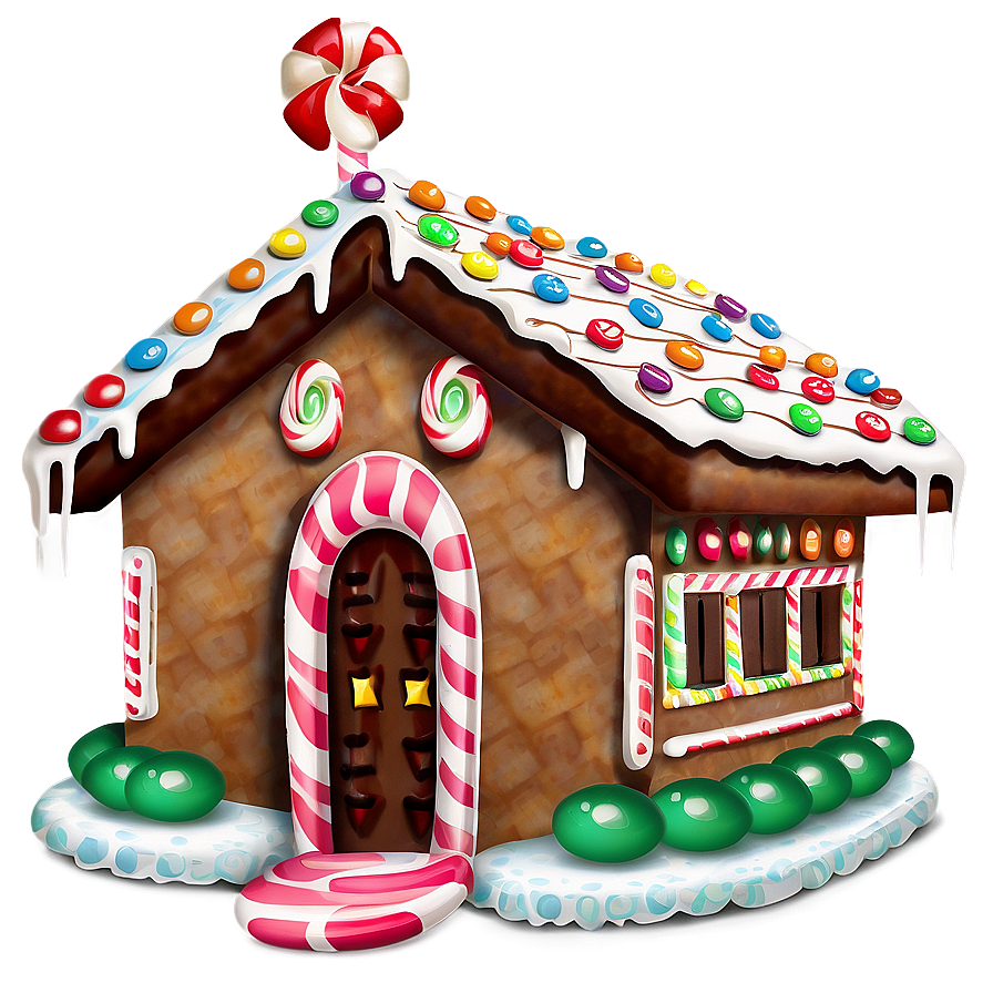 Download Gingerbread House Candy Png 05212024 | Wallpapers.com