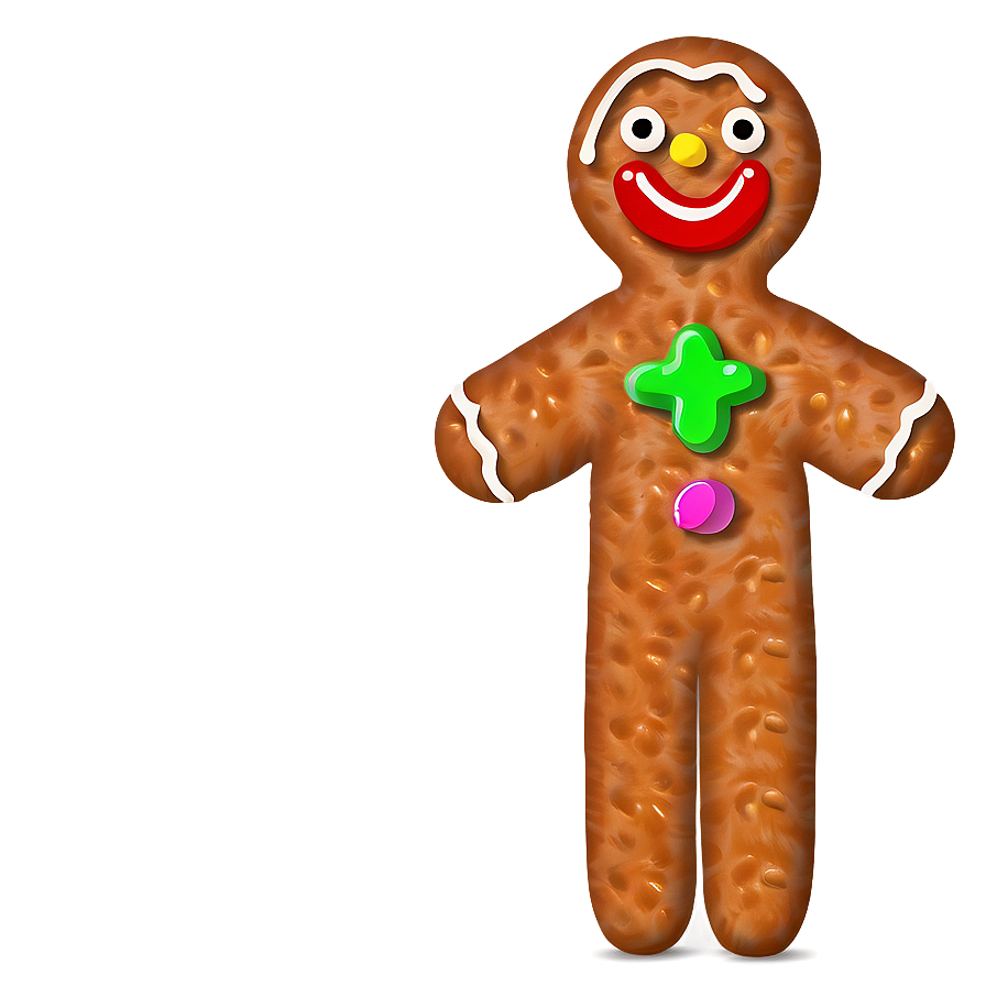 Download Gingerbread Man Clipart Png Qjb | Wallpapers.com