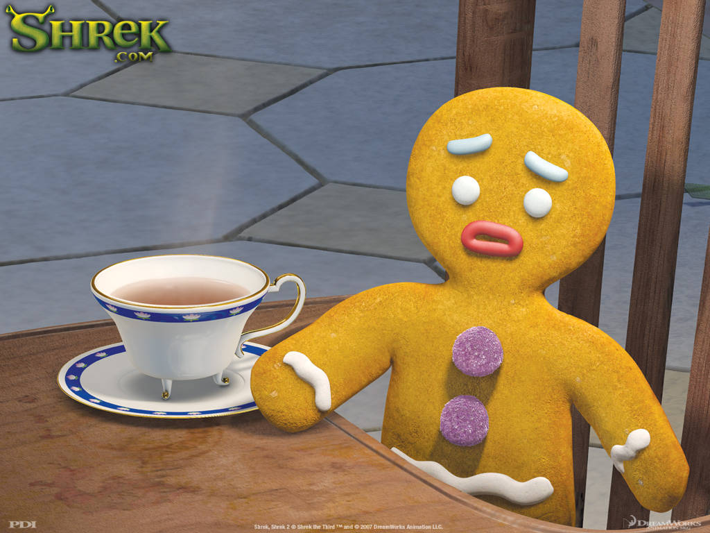 Gingerbread Man Shrek 2 Wallpaper