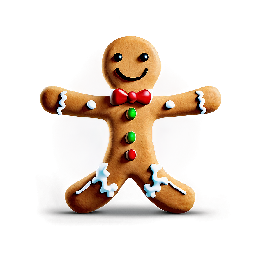 Download Gingerbread Man Smiling Png Xdl | Wallpapers.com