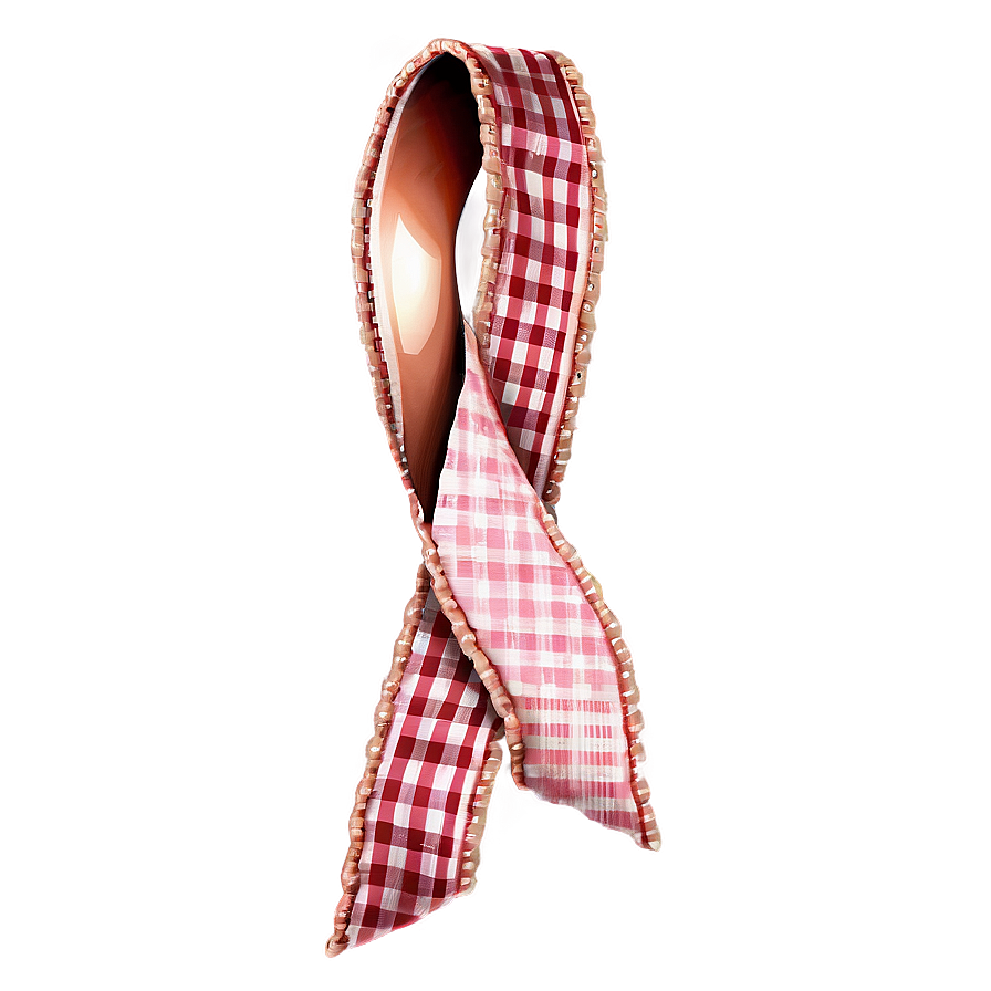 Gingham Ribbon Country Png 06242024 PNG