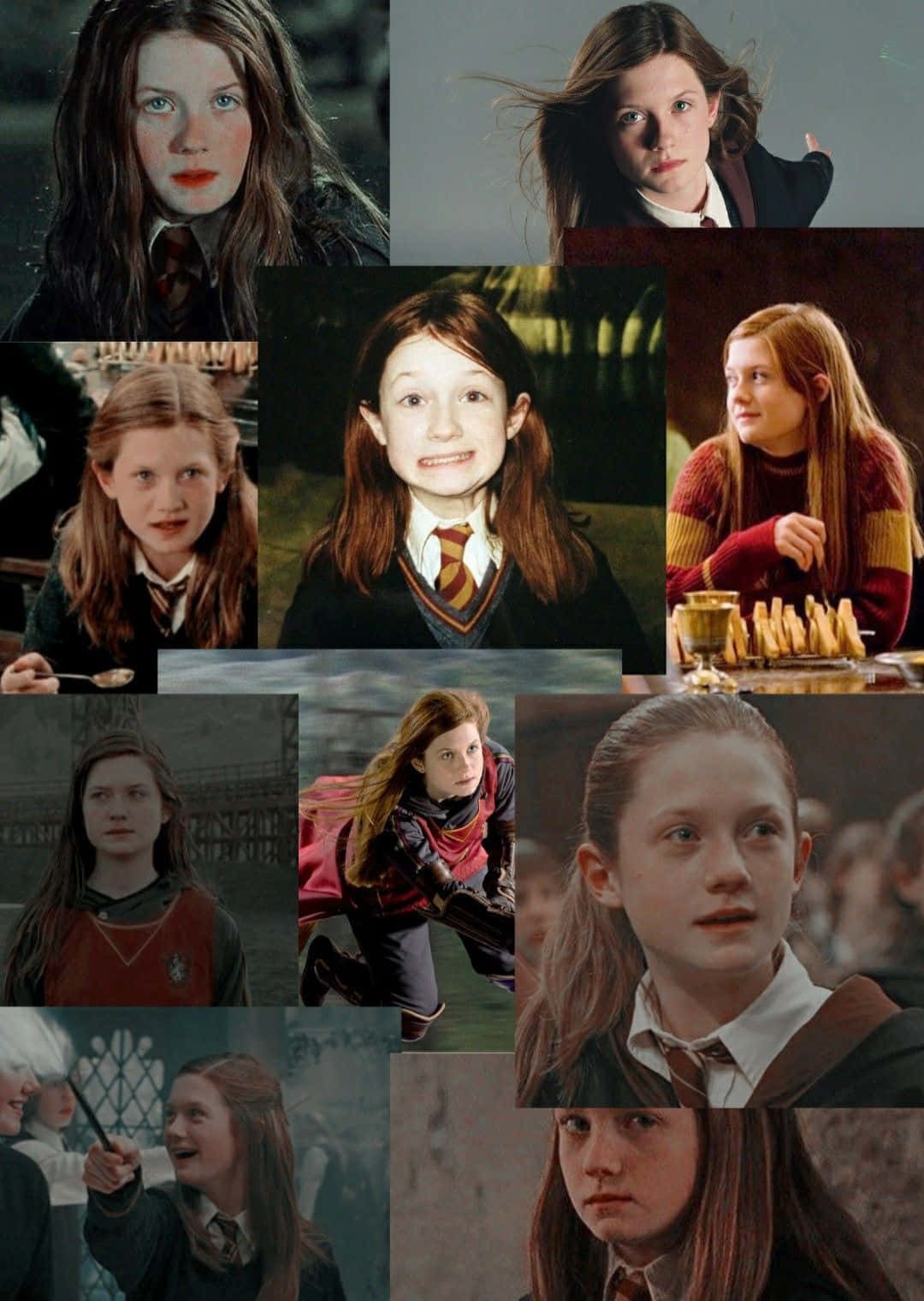 Ginny Weasley: Fiery and Powerful Witch Wallpaper