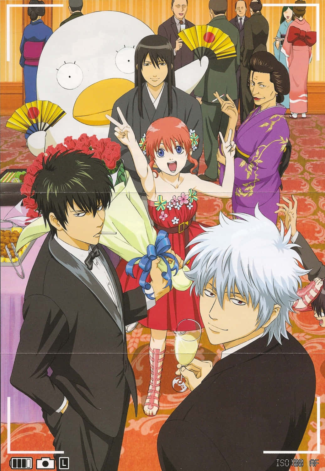 Gintama Elizabeth En Personages Viering Achtergrond