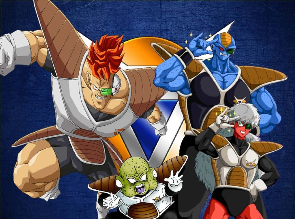 The Mighty Ginyu Force Ready for Battle Wallpaper