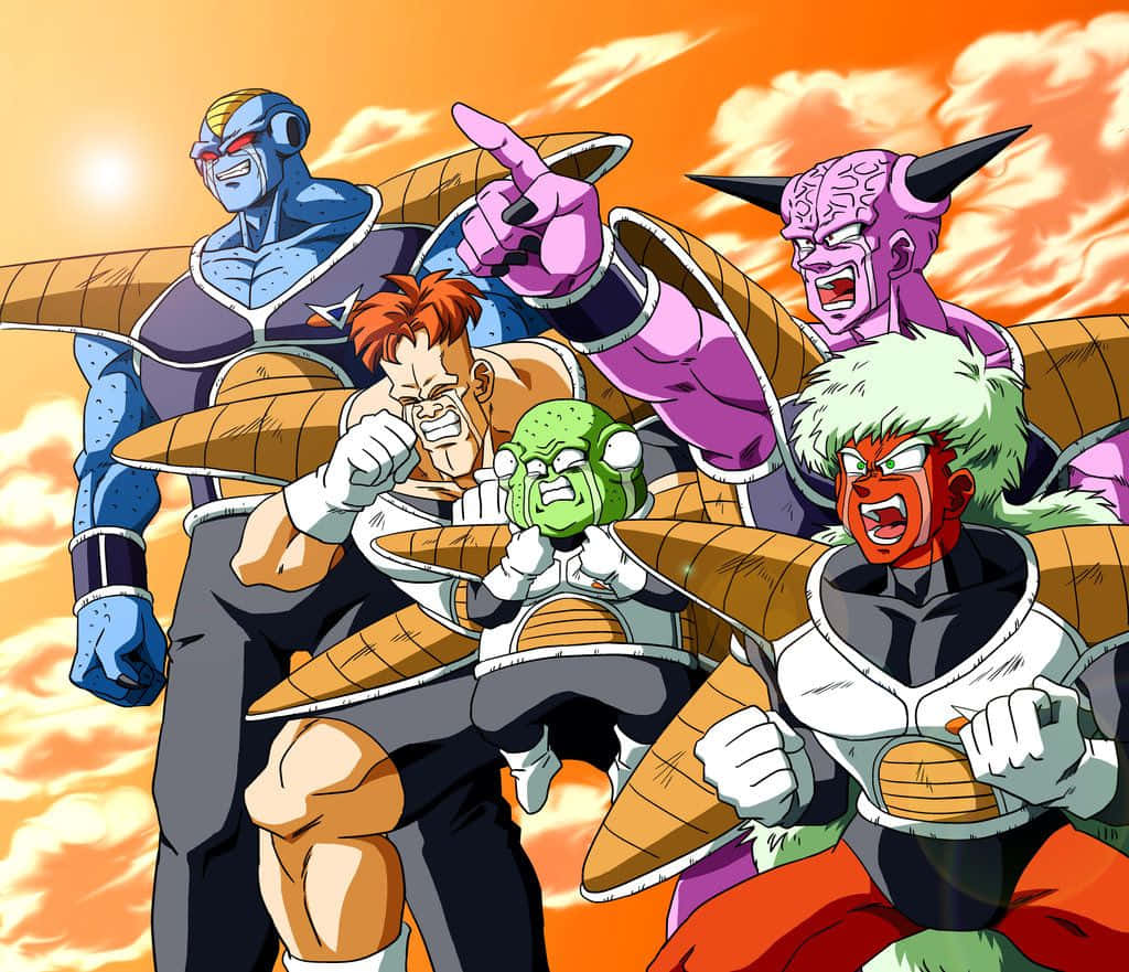 The Fearsome Ginyu Force Assembled Wallpaper