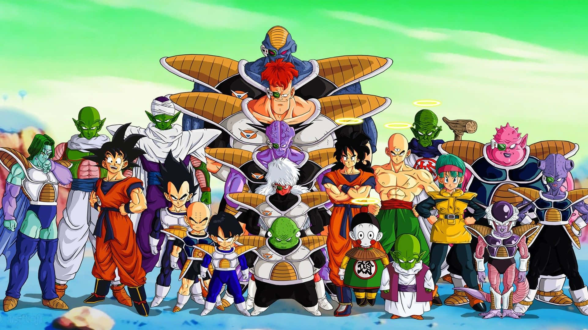 Captain Ginyu leading the powerful Ginyu Force lineup Wallpaper