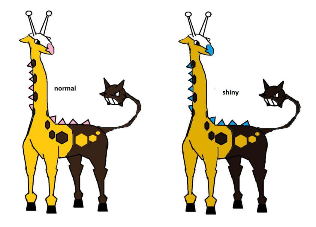 Girafarig Comparison Wallpaper
