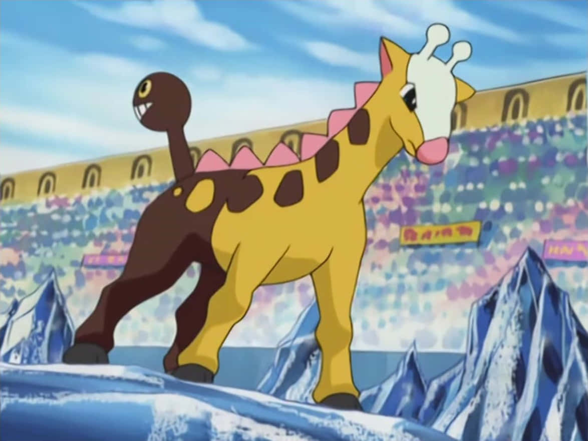 Girafarig On Ice Wallpaper