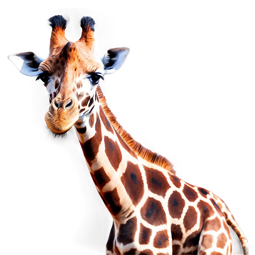 Giraffe At Golden Hour Png Xea84 PNG