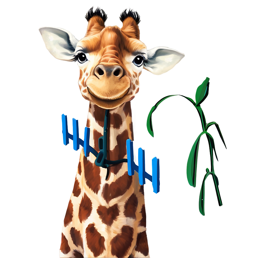 Giraffe Peeking Over Fence Png 43 PNG