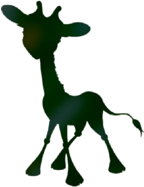 Giraffe Silhouette Graphic PNG