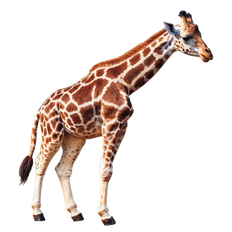 Download Giraffe Walking In Mist Png Ruf | Wallpapers.com