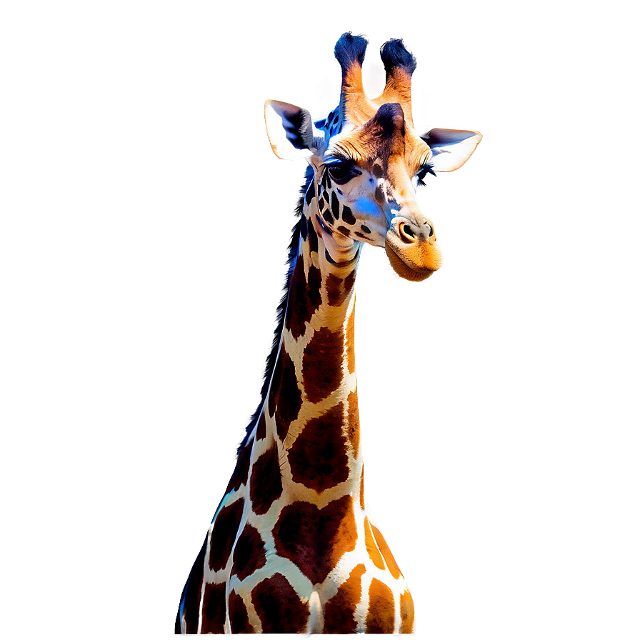 Giraffe With Colorful Spots Png 05062024 PNG