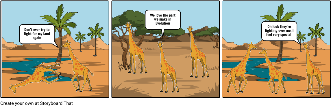 Giraffes_ Comical_ Conversation_ Comics PNG