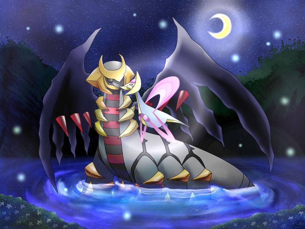 Shiny Giratina artwork.