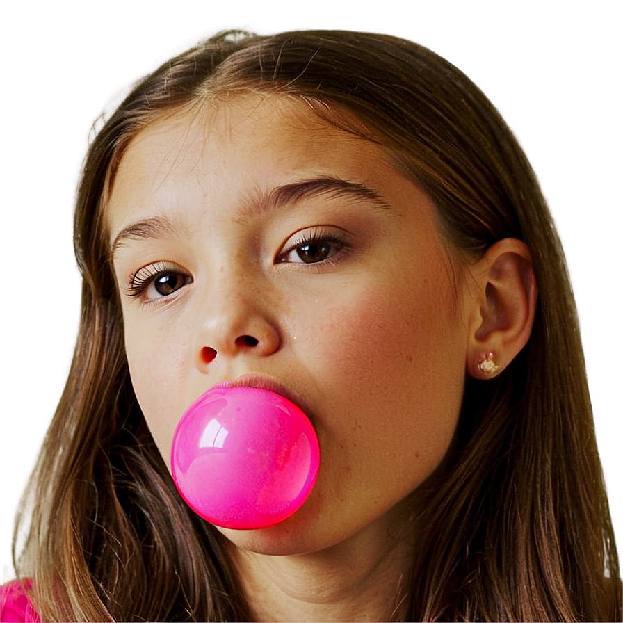 Girl Blowing Bubble Gum Png 53 PNG