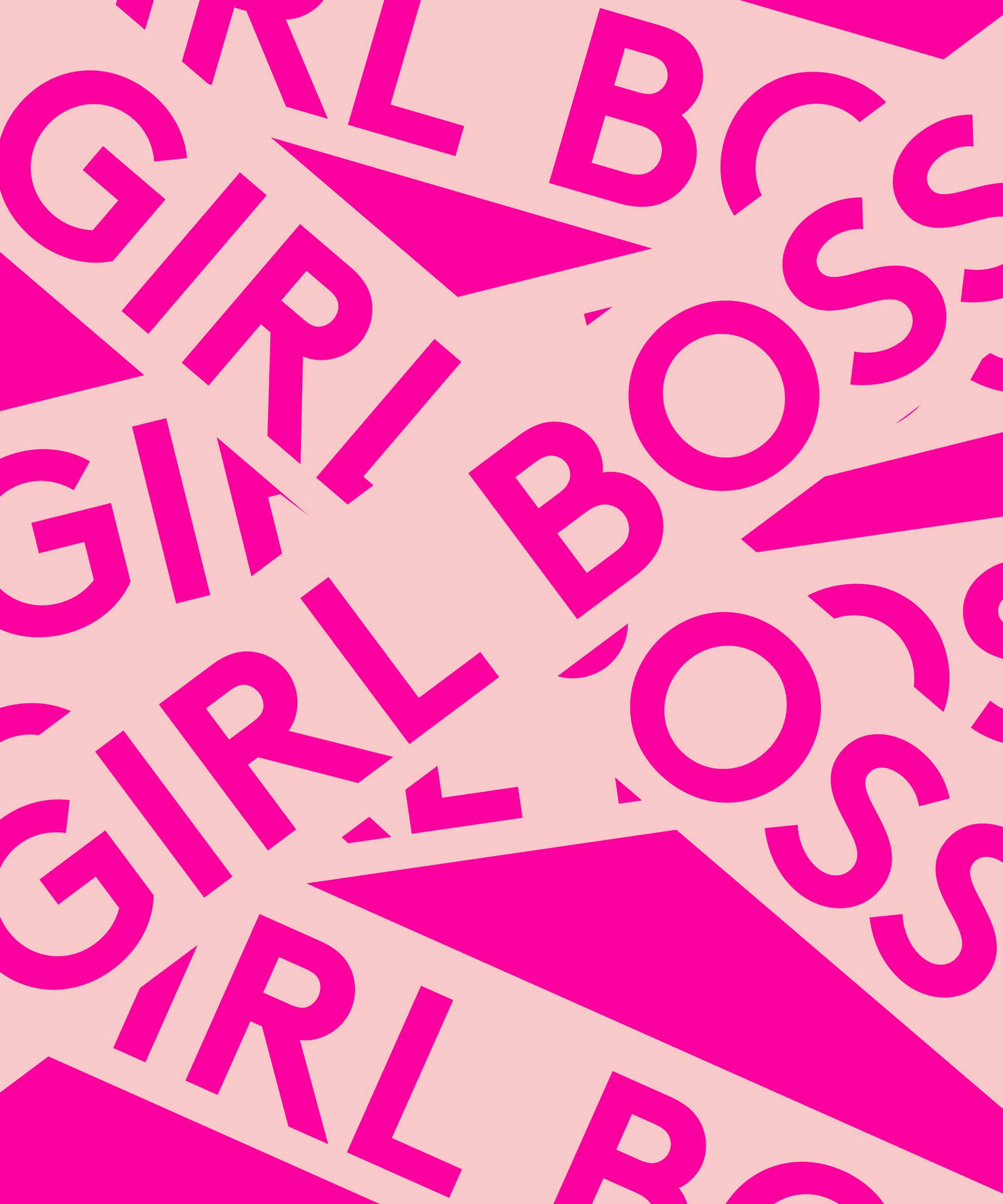 Girl Boss Pink Cover Wallpaper