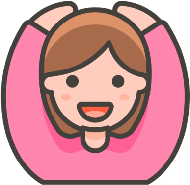 Girl Cartoon Emoji Icon PNG