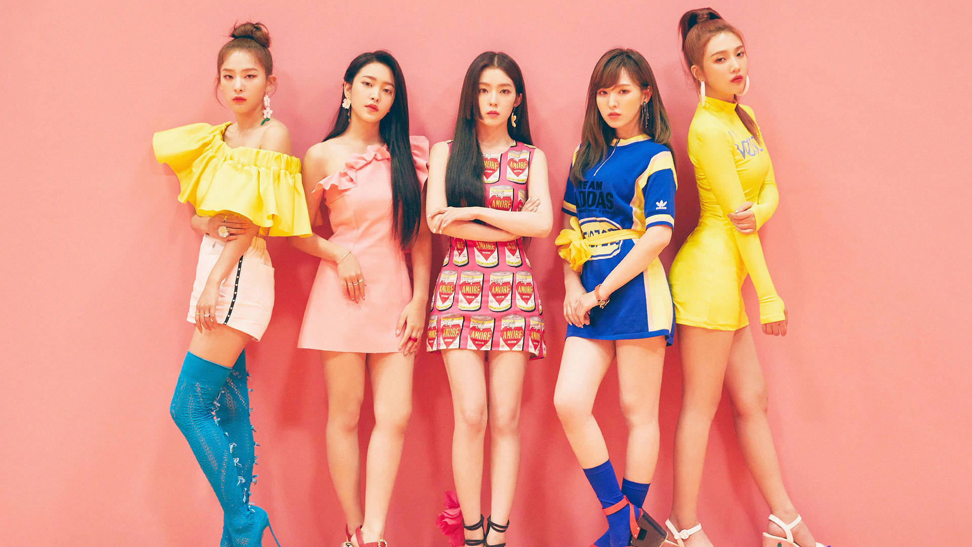 Girl Group Red Velvet Aesthetic Wallpaper