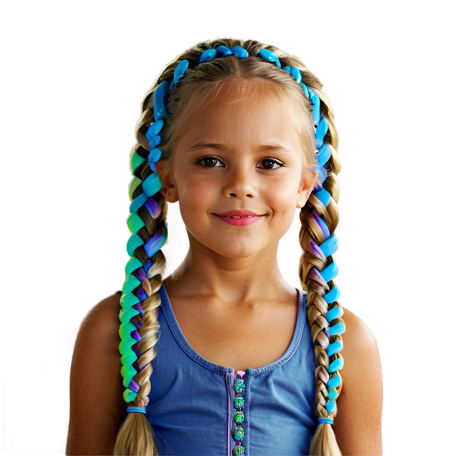 Girl Hair Braids Png 06132024 PNG