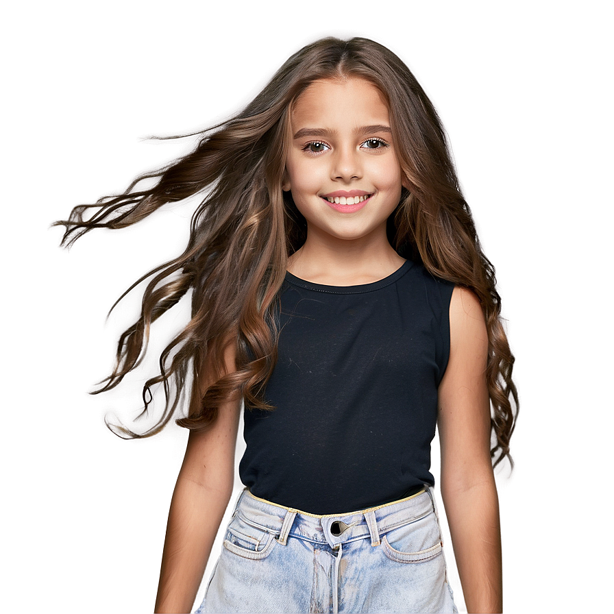 Girl Hair Casual Png 06132024 PNG