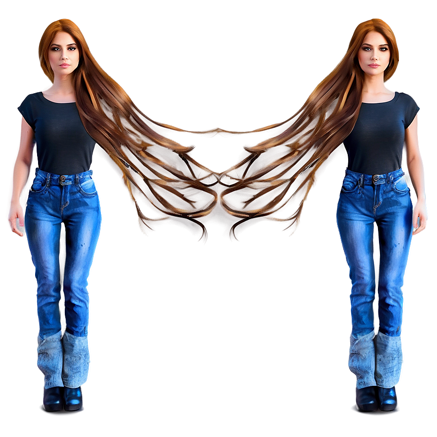 Girl Hair Casual Png 59 PNG