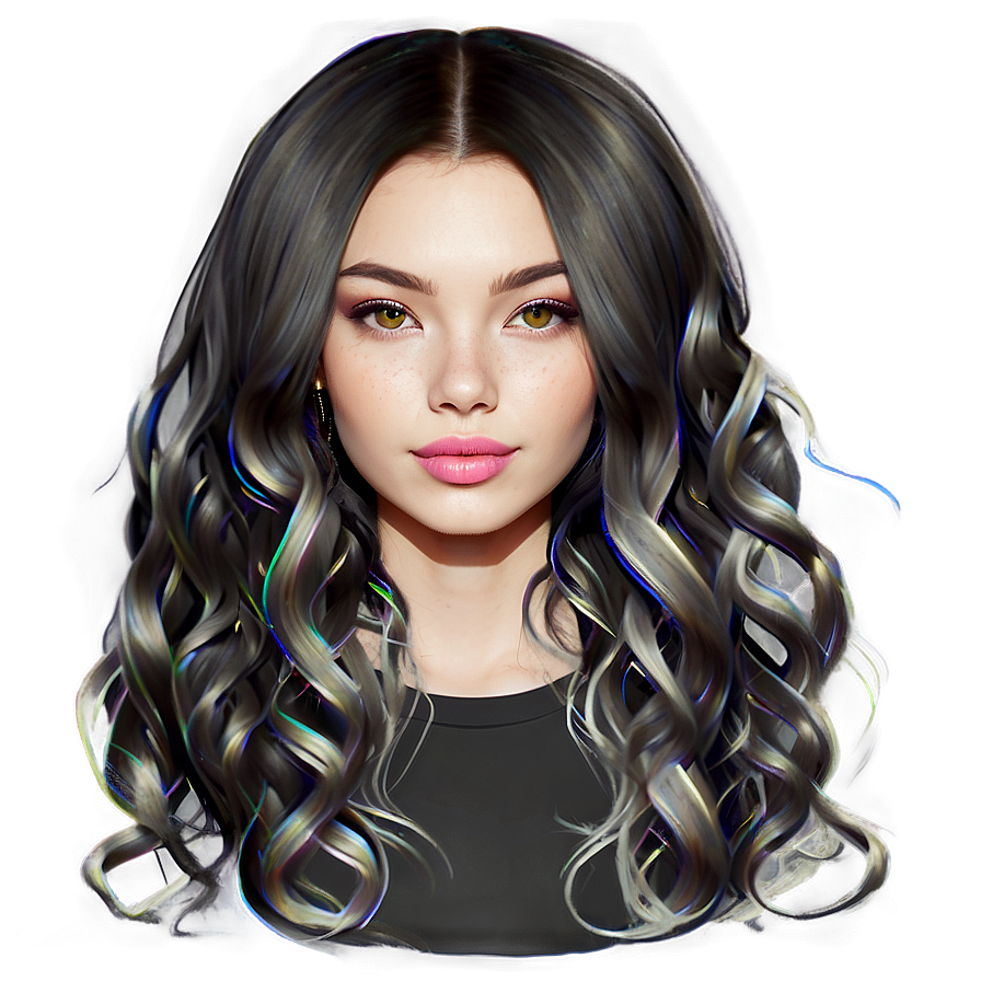 Girl Hair Fashion Png 06132024 PNG