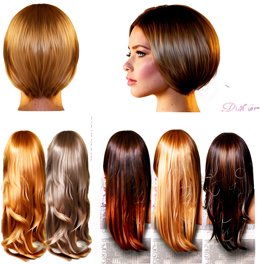 Girl Hair Layers Png 06132024 PNG