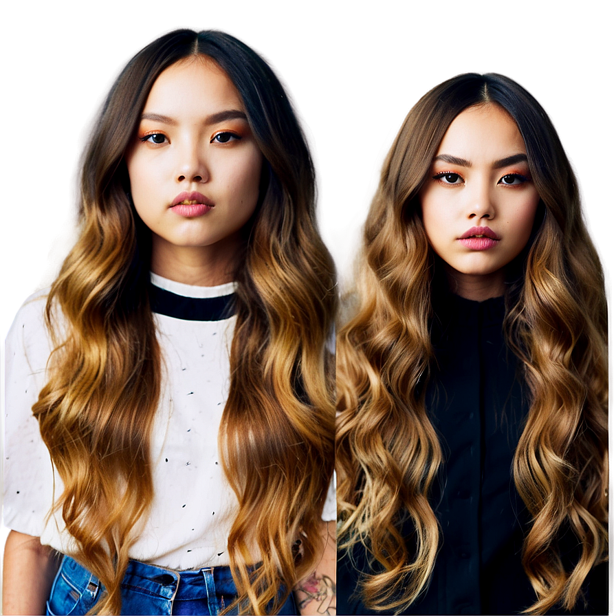 Girl Hair Ombre Png Awi PNG