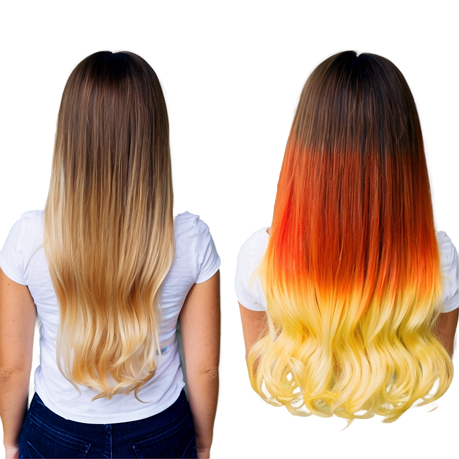 Girl Hair Ombre Png Gcs PNG