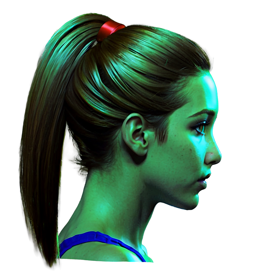 Girl Hair Ponytail Png Qqi PNG