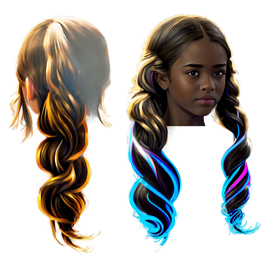 Girl Hair Side View Png Irr89 PNG