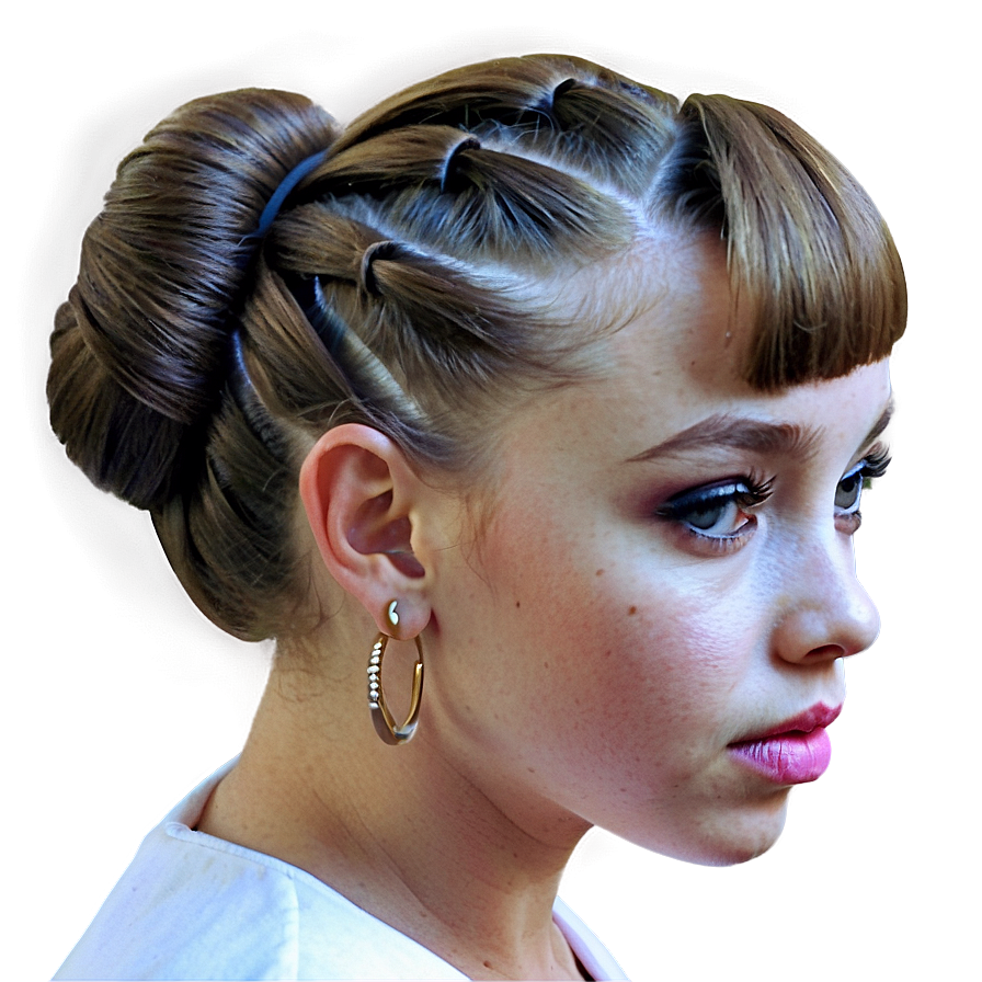 Girl Hair Updo Png 06132024 PNG