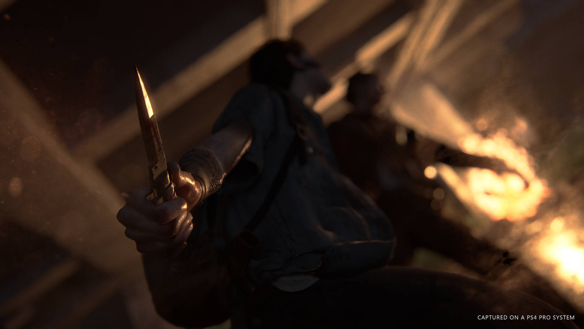 Girl Holding Knife Low Angle Shot The Last Of Us 4k Wallpaper