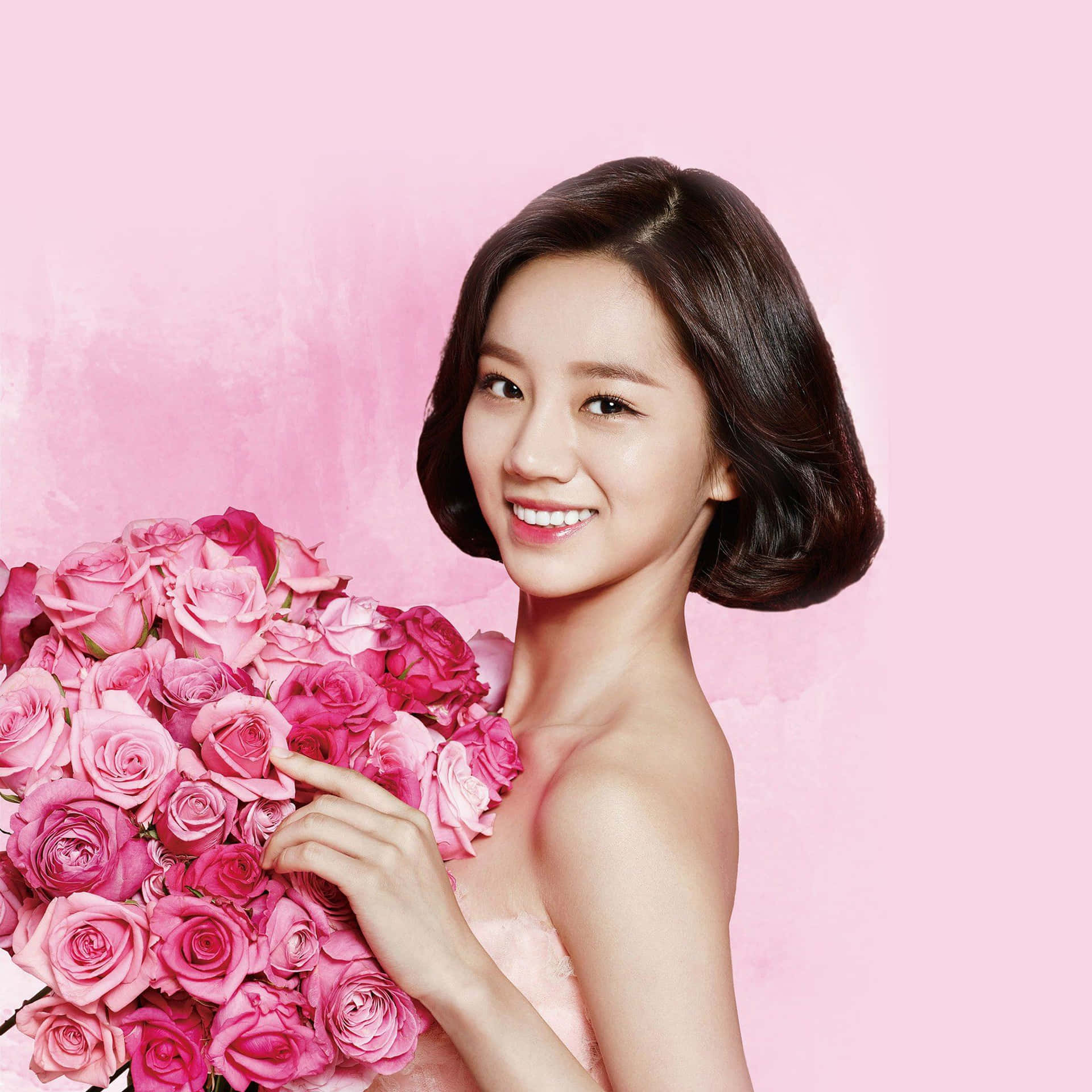 K-pop Girl's Day Hyeri Flower IPad Wallpaper