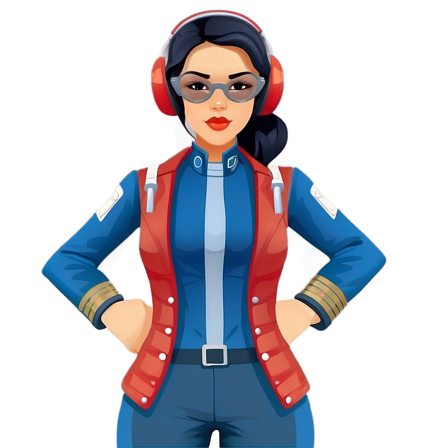 Download Girl Pilot Avatar Png Ubr93 | Wallpapers.com