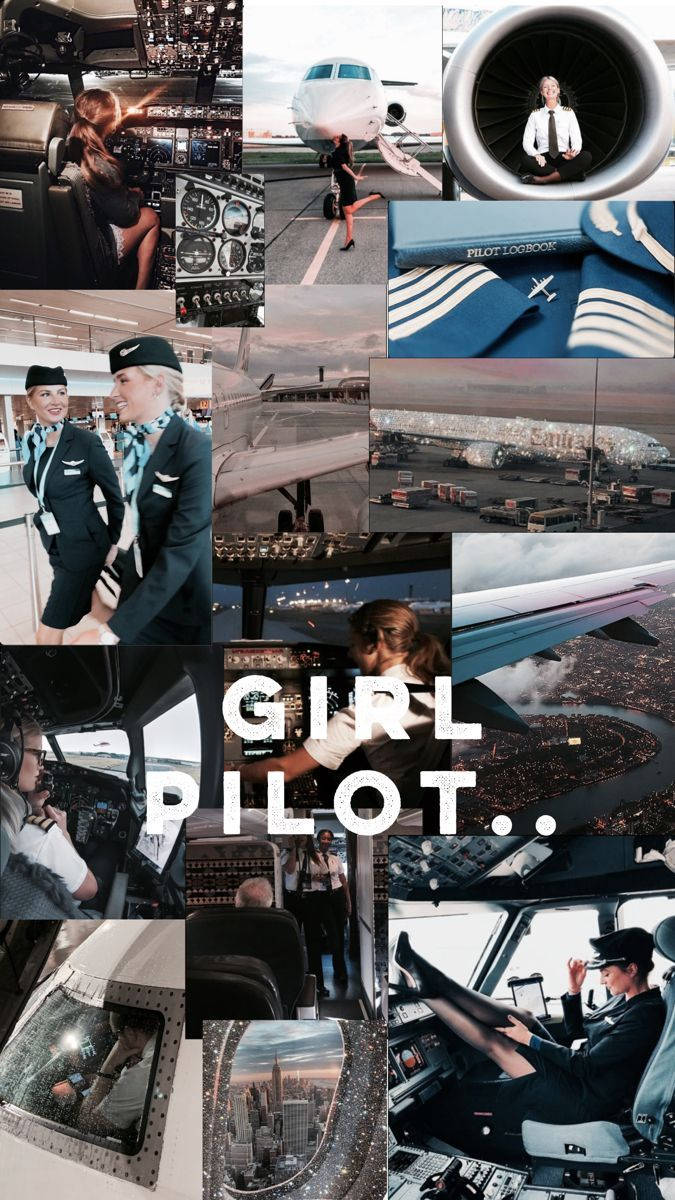 Girl Pilot Aviator Wallpaper