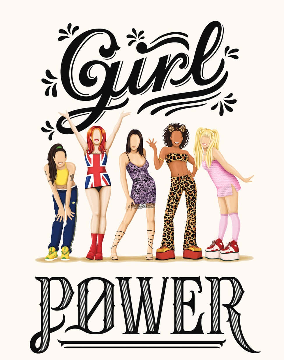 Girl Power Illustration Wallpaper