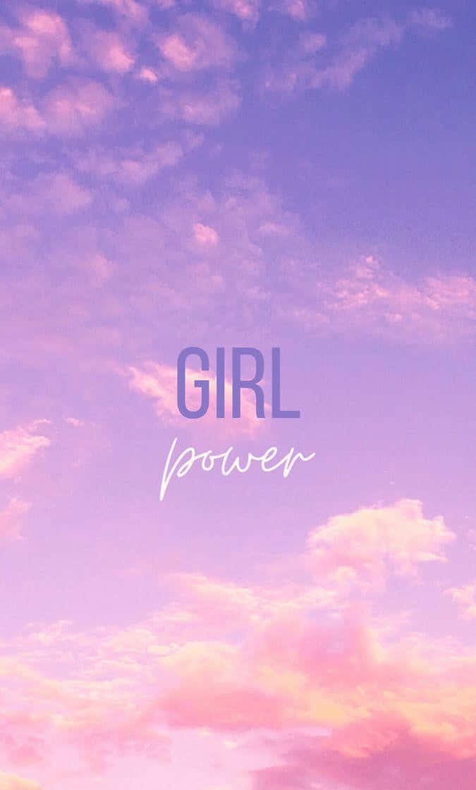 Girl Power Inspiration Sky Wallpaper