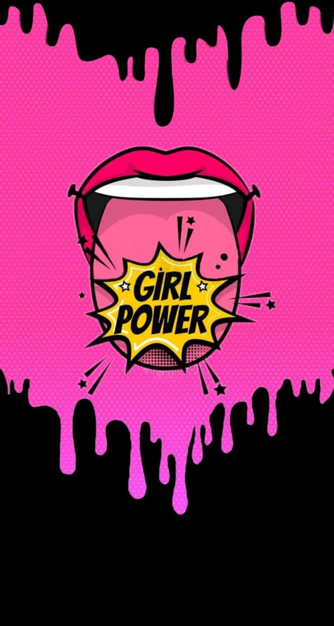 Girl Power Pop Art Style Wallpaper Wallpaper