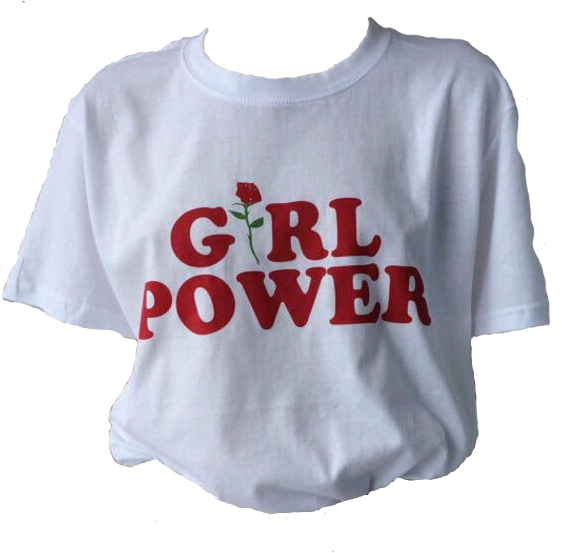 Girl Power T Shirt Design PNG