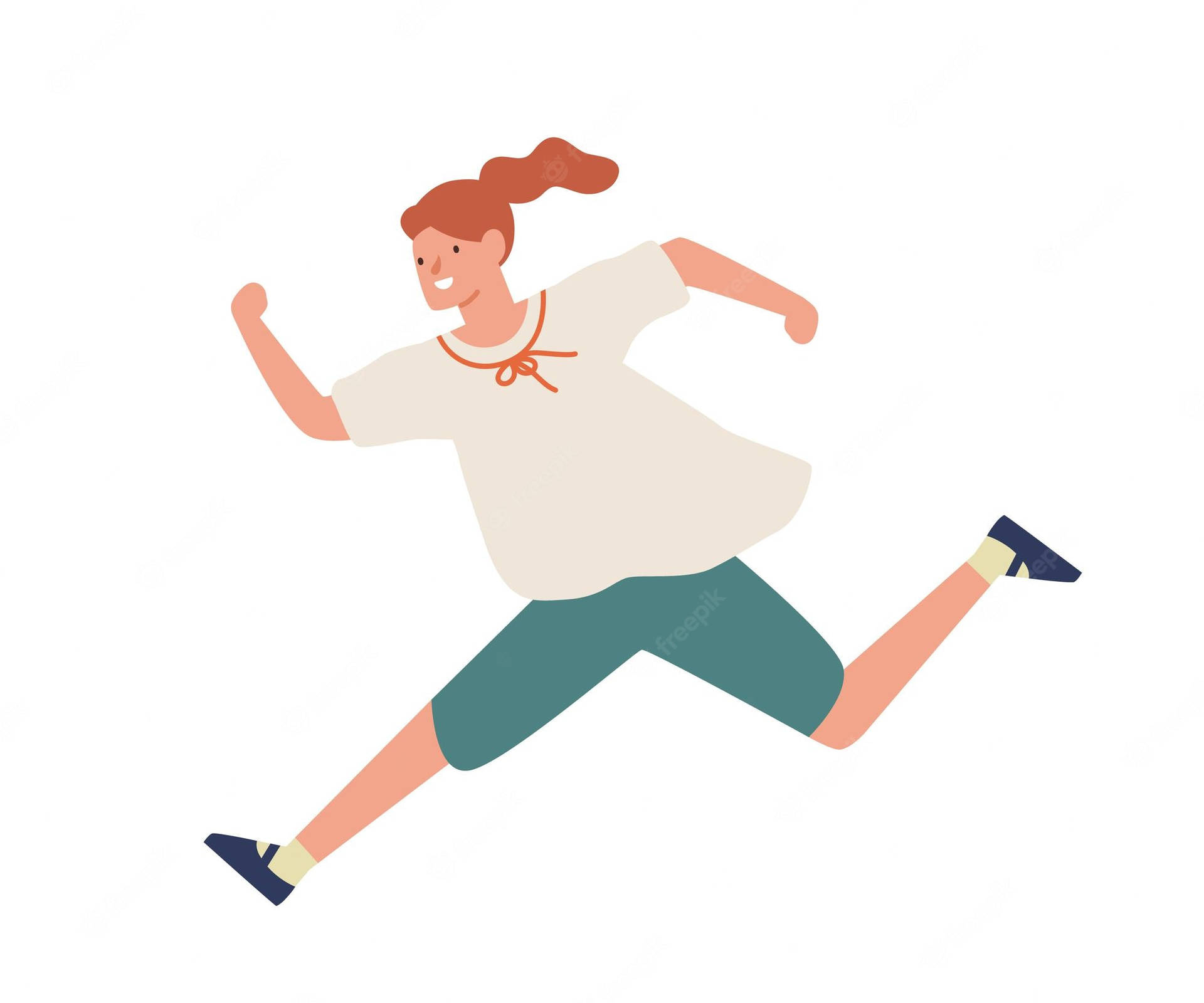 Girl Running Fast Wallpaper
