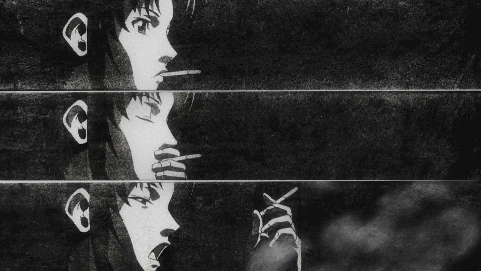 Girl Smoking Dark Anime Aesthetic Desktop Wallpaper