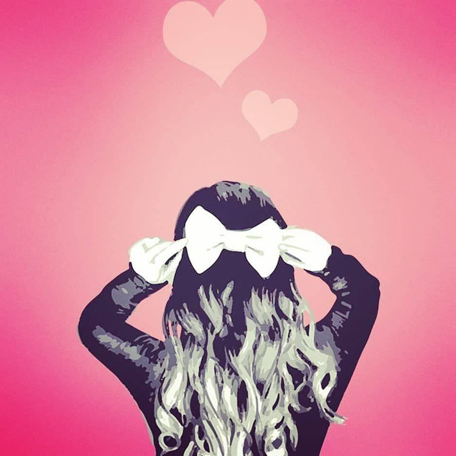 Girl With Hair Ribbon Instagram Profile Wallpaper