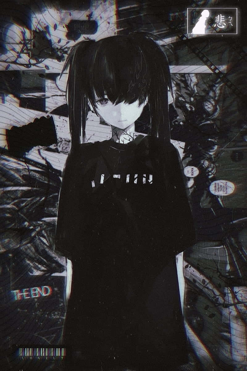 Girl With Pigtails Edgy PFP Wallpaper