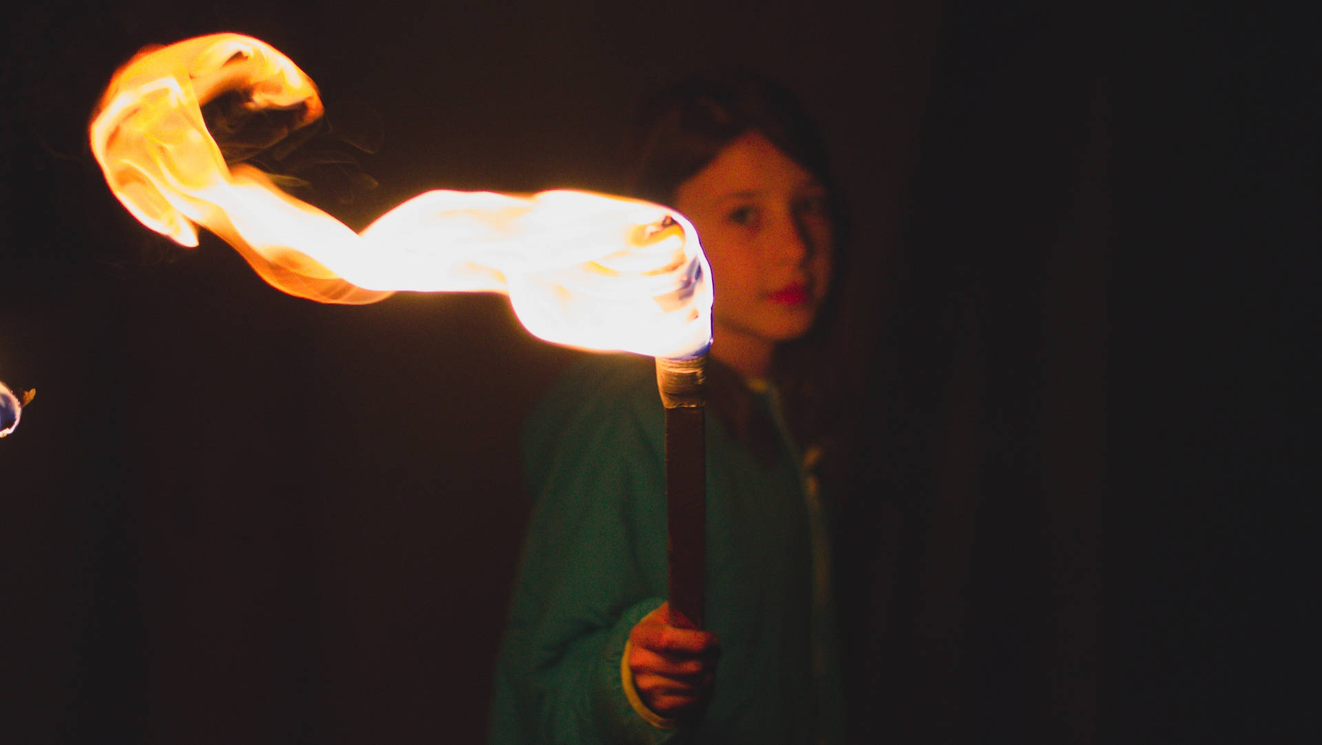 Girl With Torch In Libya