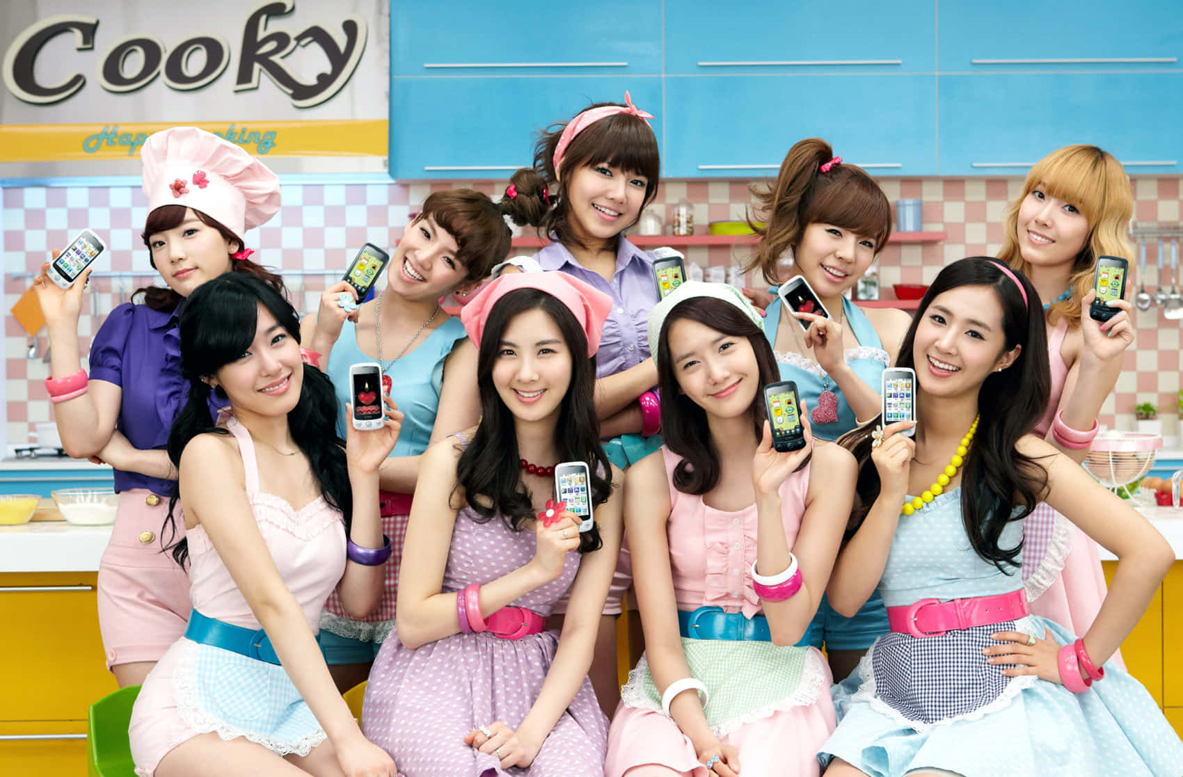 Girls Generation Cooky Phone Ad Wallpaper